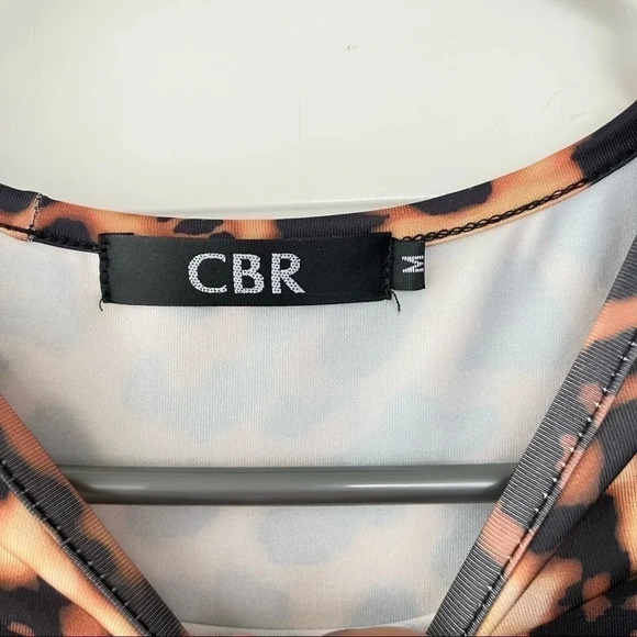 CBR ANINAL PRINT LEOPARD LONG  DRESS MAXI Y2K DRESS SIZE M - Picture 4 of 13